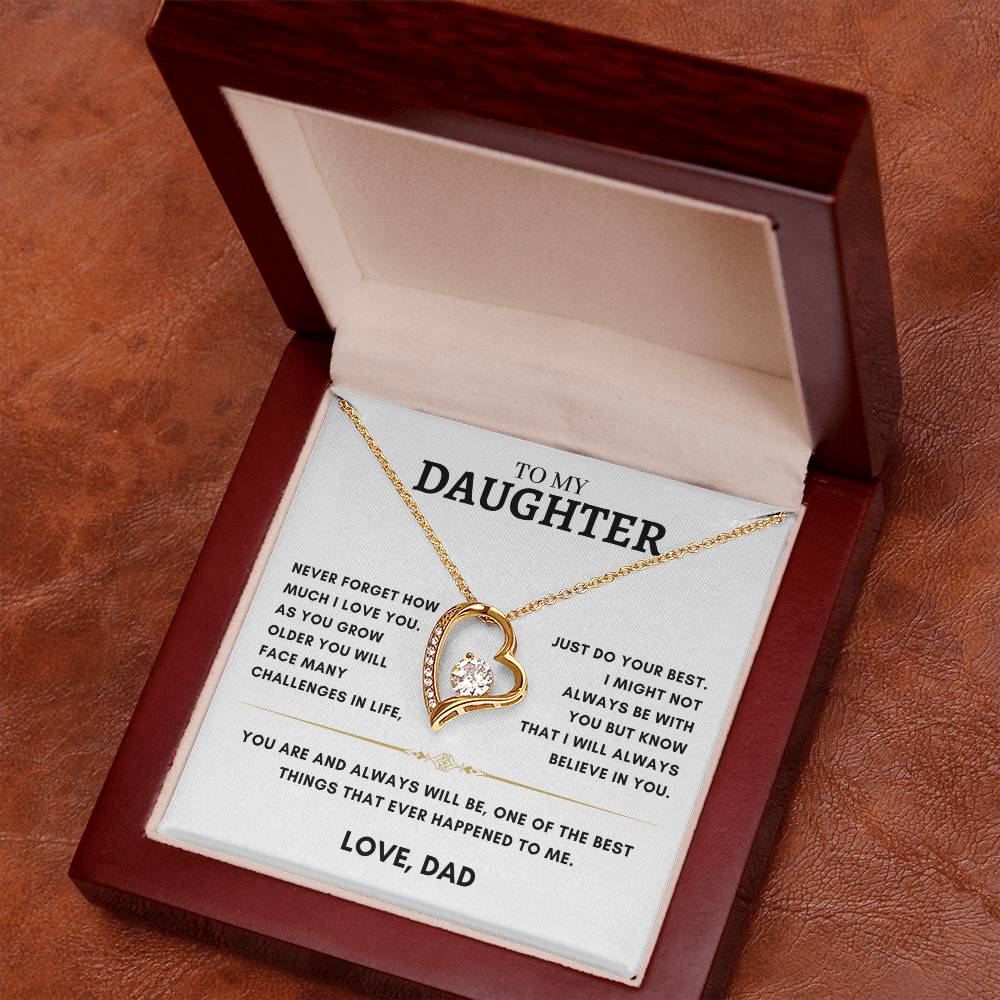 Daughter - Heart Necklace - Dad 2