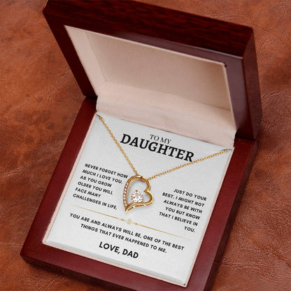 Daughter - Heart Necklace - Dad