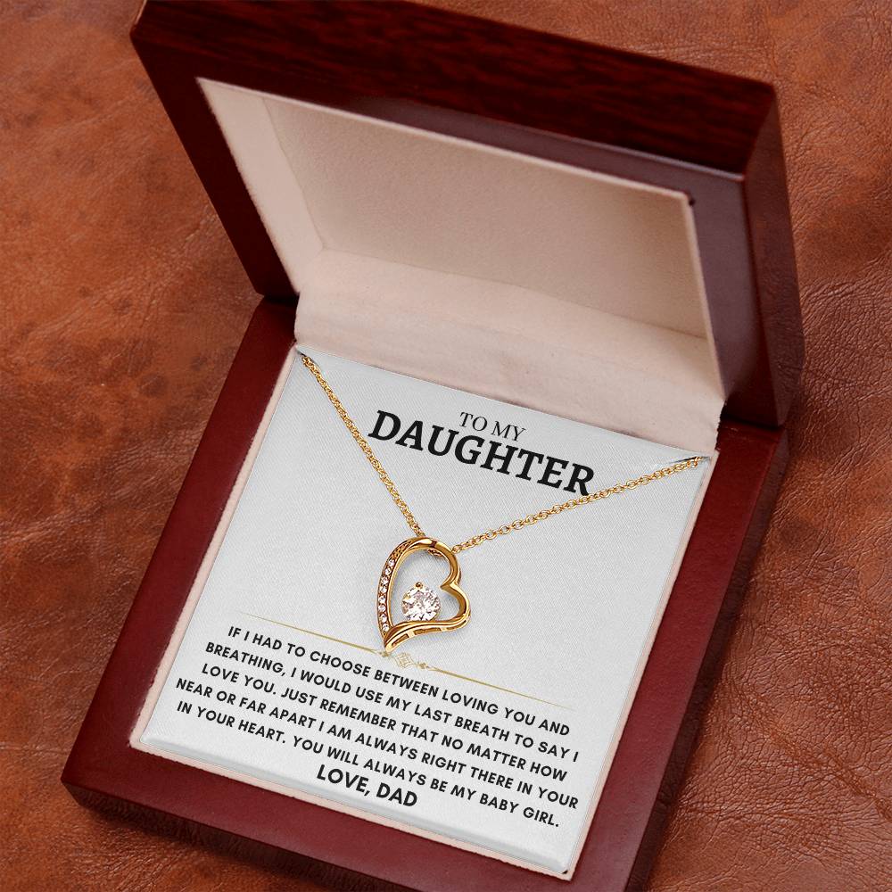 Daughter - Heart Necklace - Dad 9