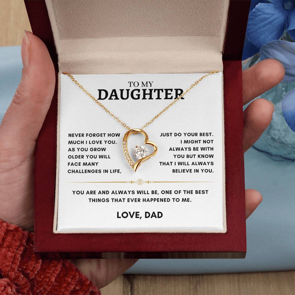 Daughter - Heart Necklace - Dad 2