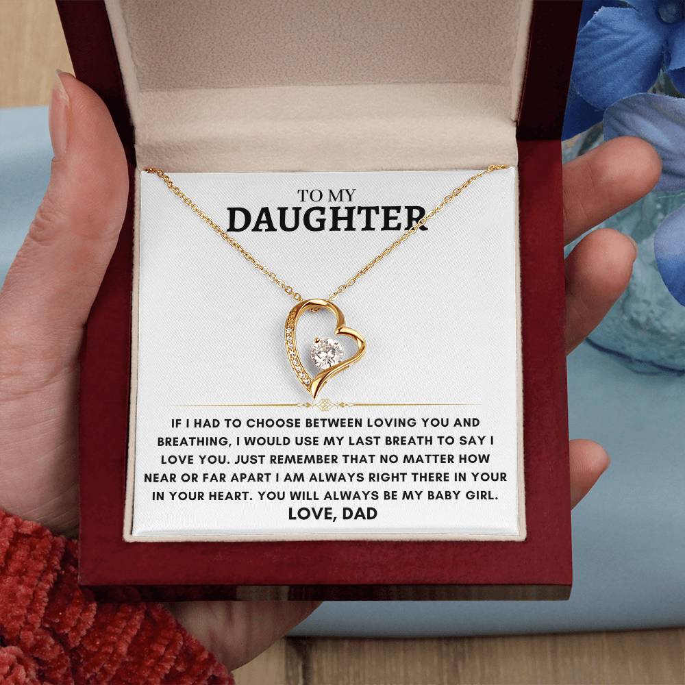 Daughter - Heart Necklace - Dad 9