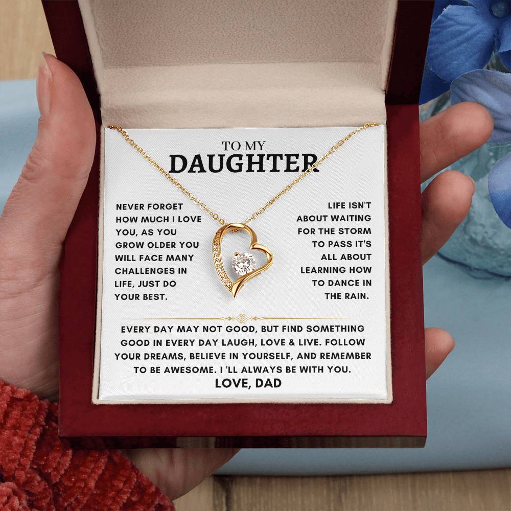 Daughter - Heart Necklace - Dad 4