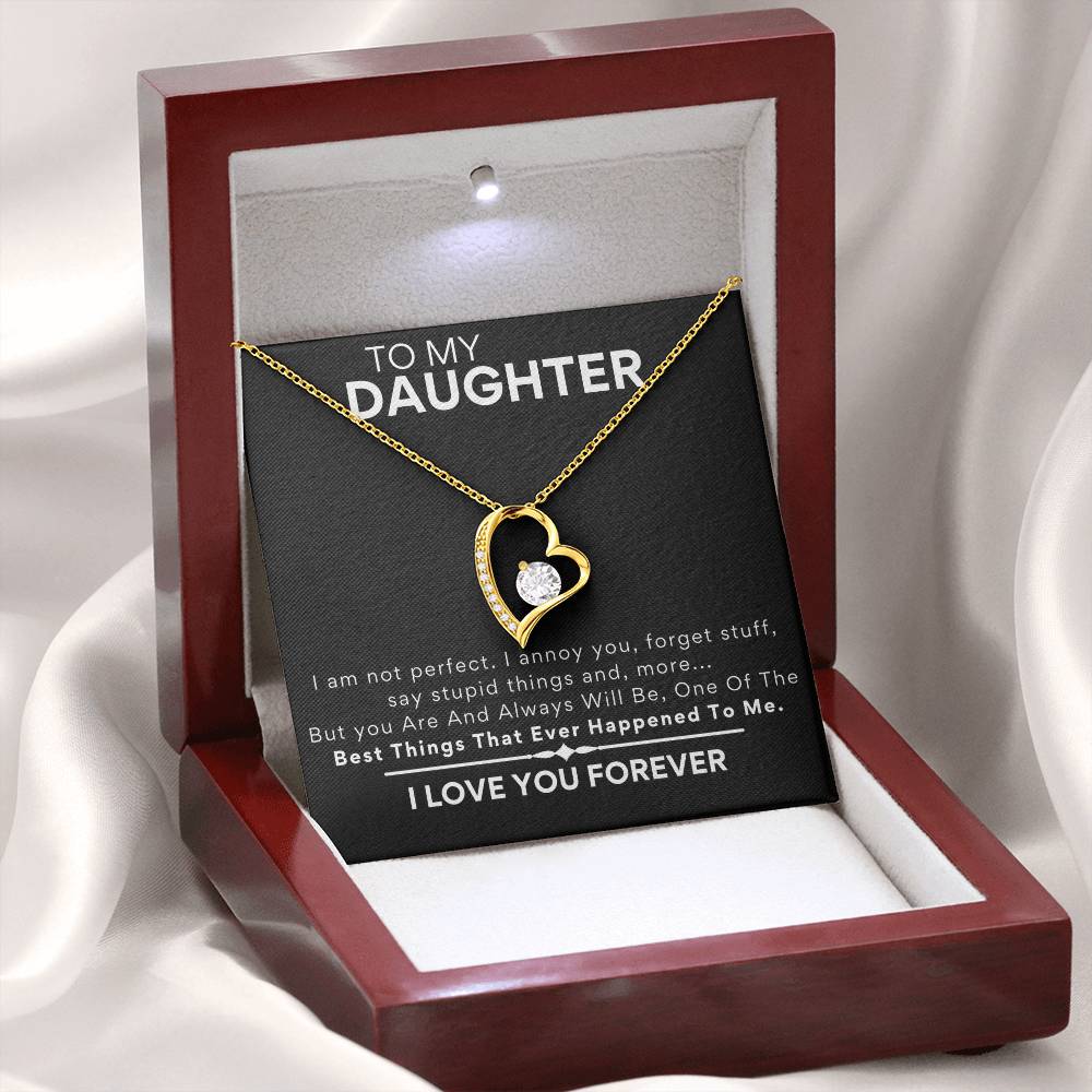 Daughter - Heart Necklace - Dad