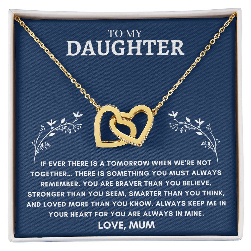 Daughter - Interlocking Hearts - Love Mum 9