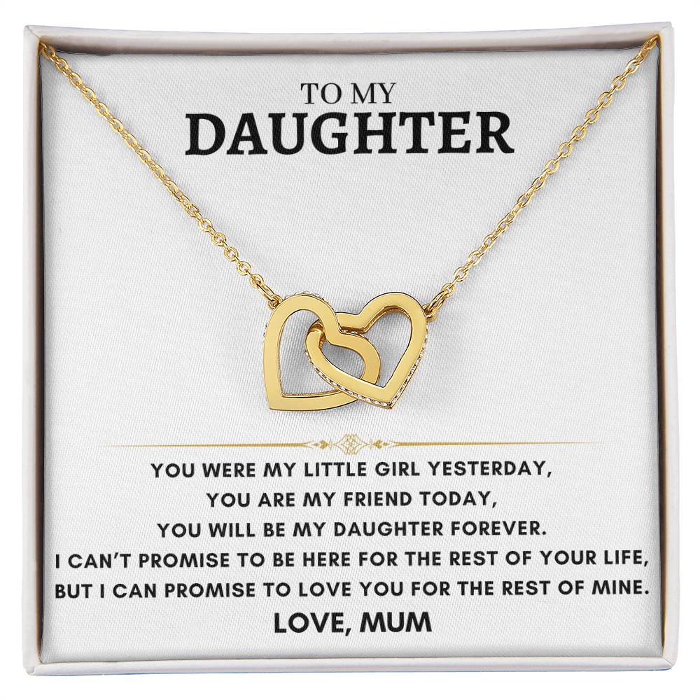 Daughter - Interlocking Hearts - Love Mum 10