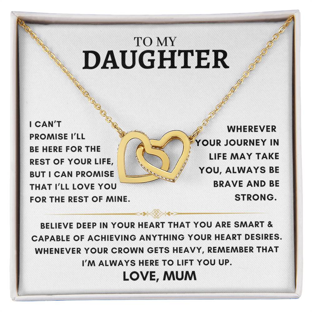 Daughter - Interlocking Hearts - Love Mum 3