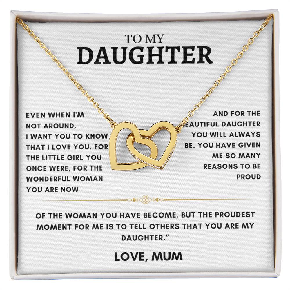 Daughter - Interlocking Hearts - Love Mum 5