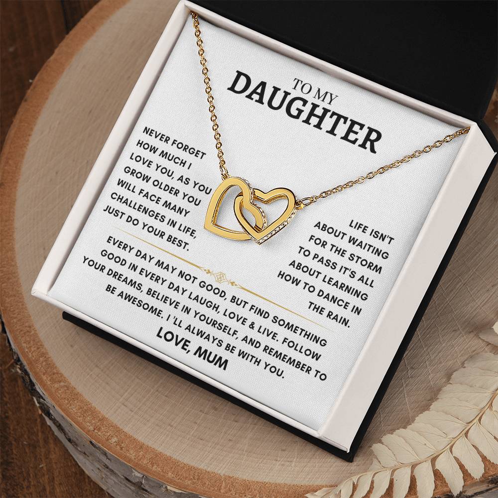 Daughter - Interlocking Hearts - Love Mum 6