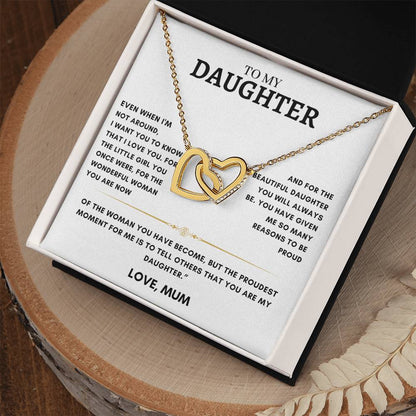 Daughter - Interlocking Hearts - Love Mum 5