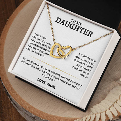 Daughter - Interlocking Hearts - Love Mum 4