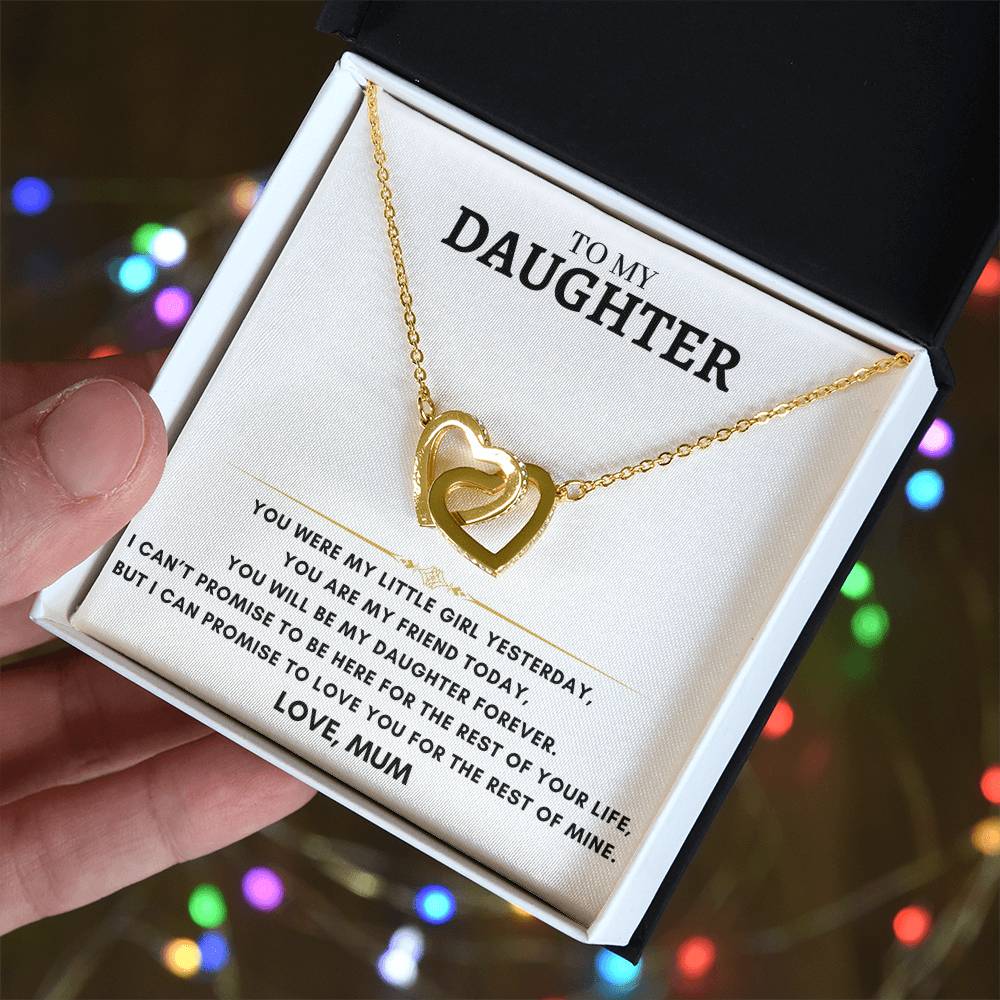 Daughter - Interlocking Hearts - Love Mum 10