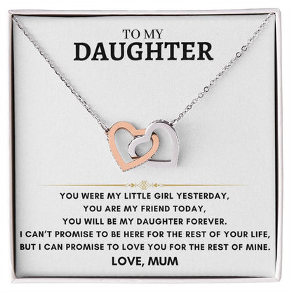 Daughter - Interlocking Hearts - Love Mum 10