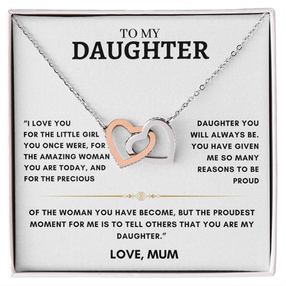 Daughter - Interlocking Hearts - Love Mum 4