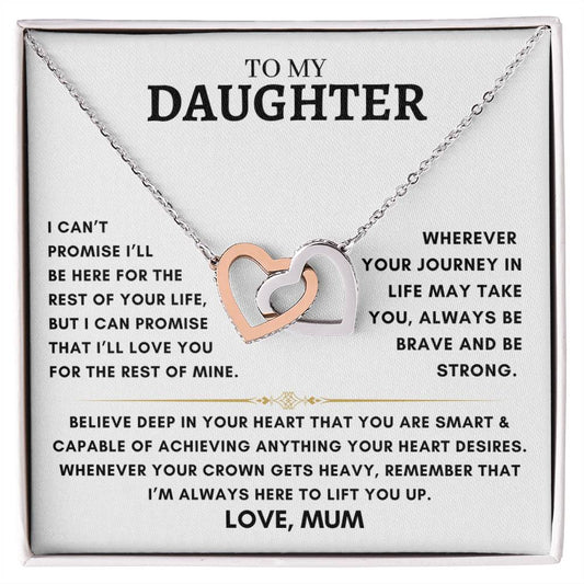 Daughter - Interlocking Hearts - Love Mum 3