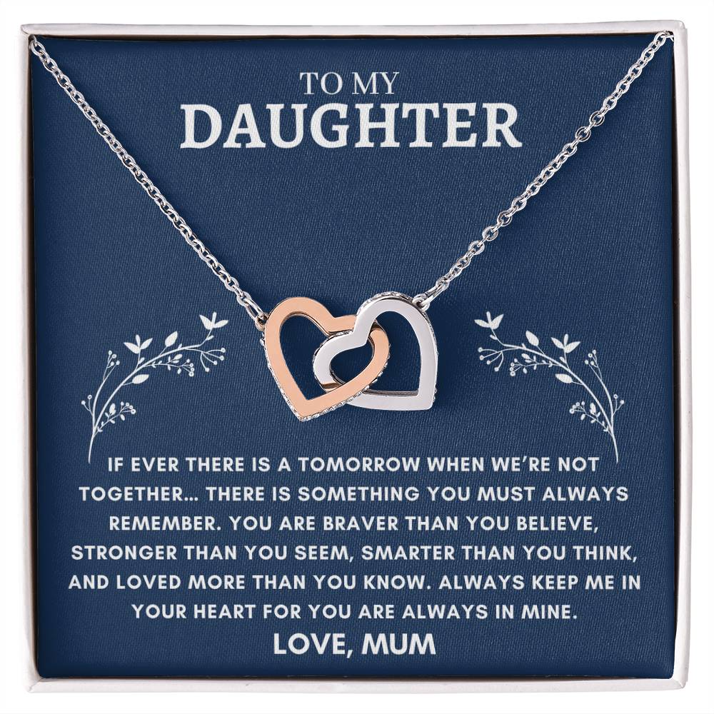 Daughter - Interlocking Hearts - Love Mum 9