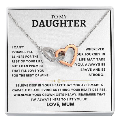 Daughter - Interlocking Hearts - Love Mum 3