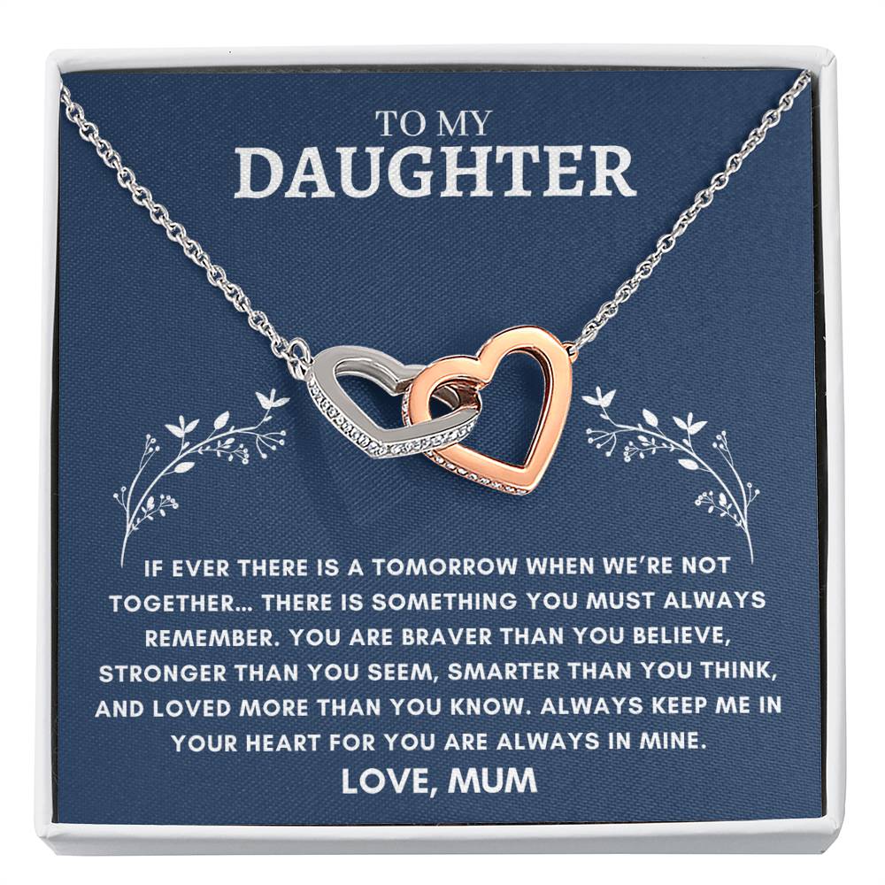 Daughter - Interlocking Hearts - Love Mum 9