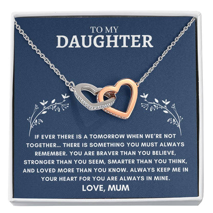 Daughter - Interlocking Hearts - Love Mum 9