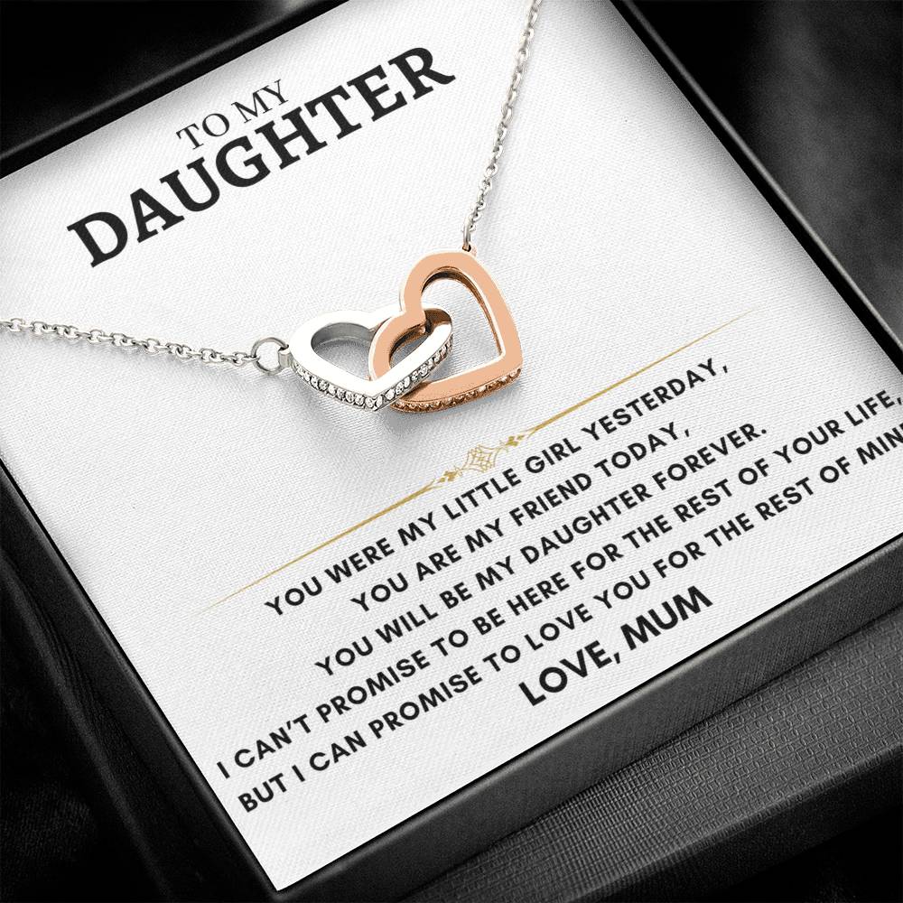 Daughter - Interlocking Hearts - Love Mum 10