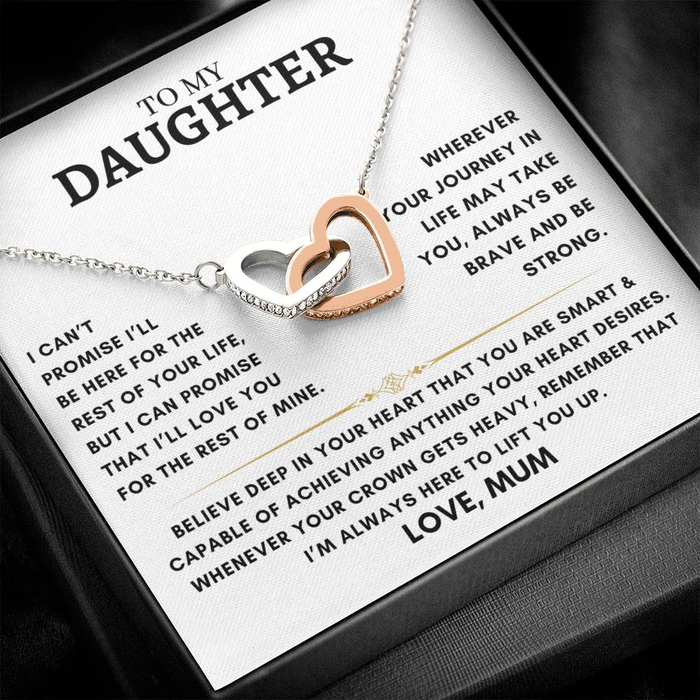 Daughter - Interlocking Hearts - Love Mum 3