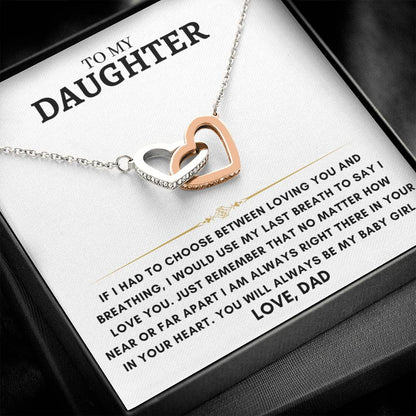 Daughter - Interlocking Hearts - Dad