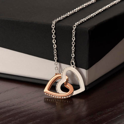 To My Daughter - Always Keep Me In Your Heart - Message Card Necklace From Dad