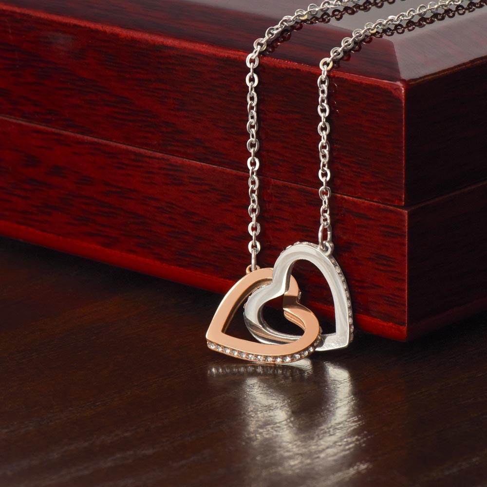 To My Daughter - Always Keep Me In Your Heart - Message Card Necklace From Dad