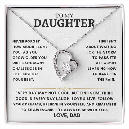 Daughter - Heart Necklace - Dad 4