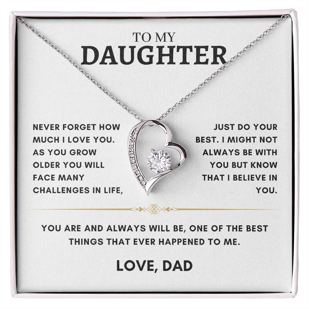 Daughter - Heart Necklace - Dad