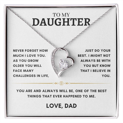 Daughter - Heart Necklace - Dad