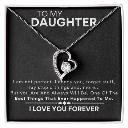 Daughter - Heart Necklace - Dad