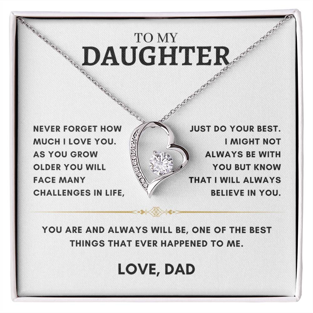 Daughter - Heart Necklace - Dad 2