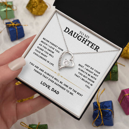 Daughter - Heart Necklace - Dad