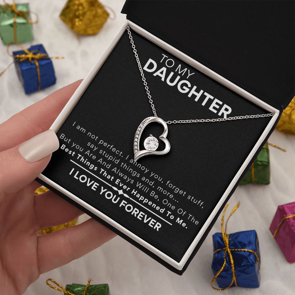 Daughter - Heart Necklace - Dad