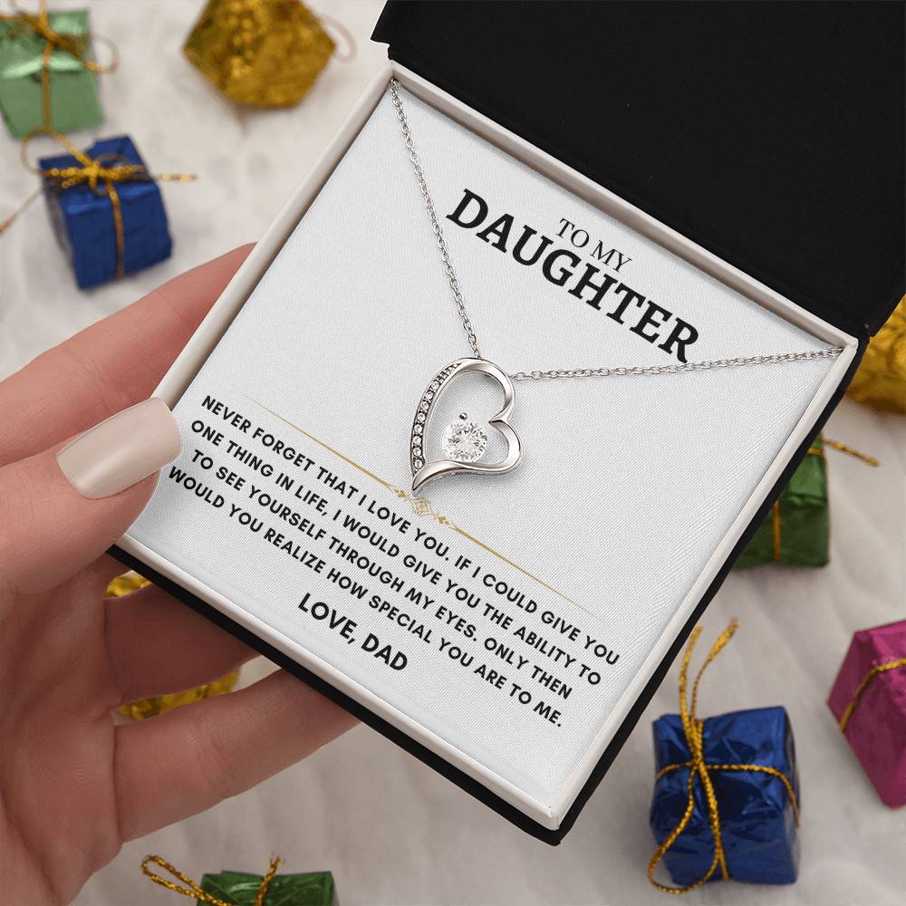 Daughter - Heart Necklace - Dad 6