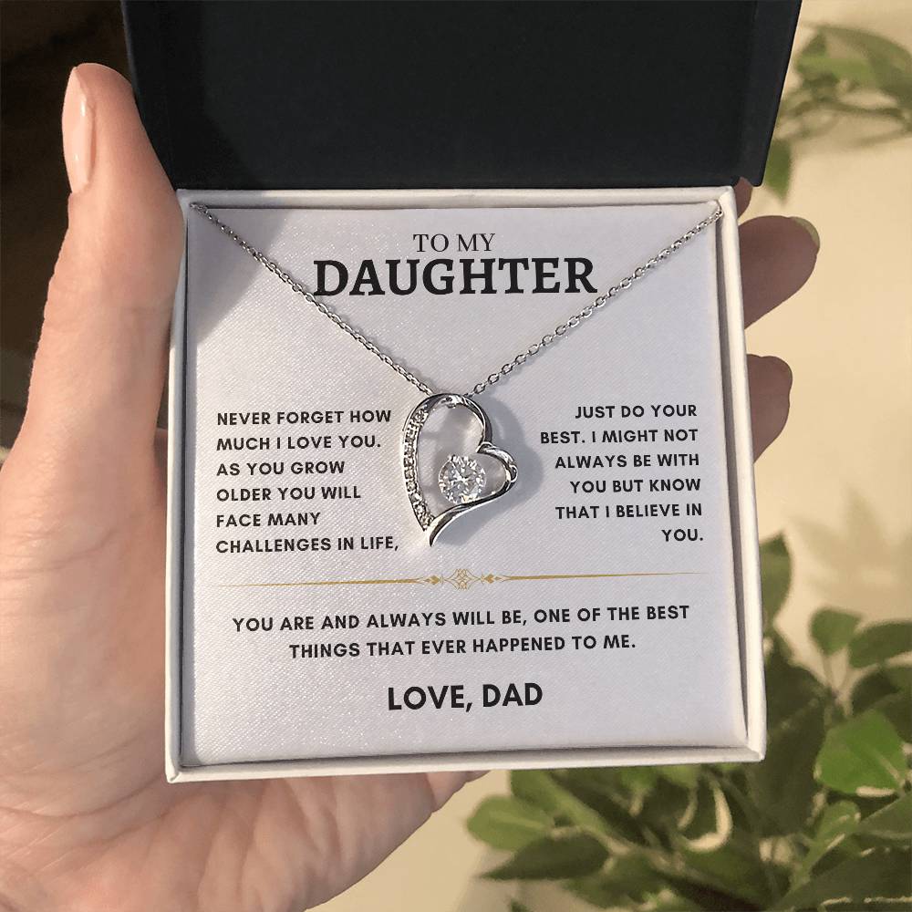 Daughter - Heart Necklace - Dad