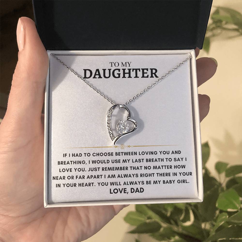 Daughter - Heart Necklace - Dad 9