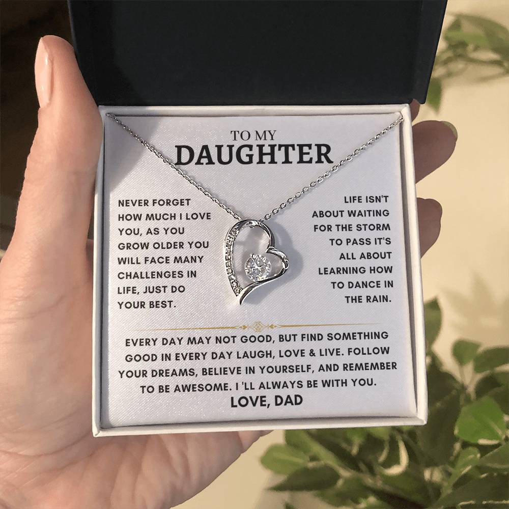 Daughter - Heart Necklace - Dad 4