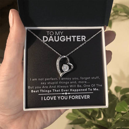 Daughter - Heart Necklace - Dad