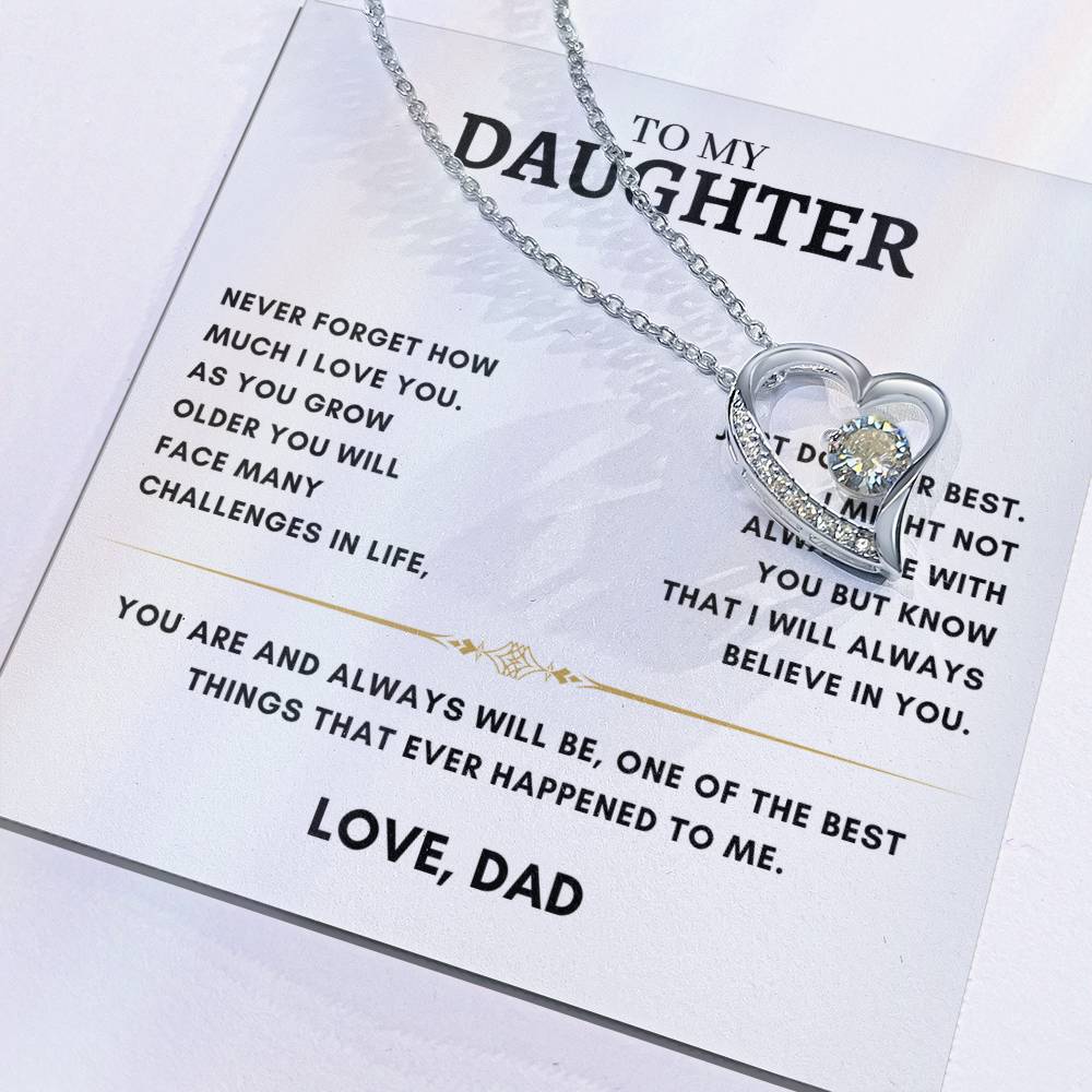 Daughter - Heart Necklace - Dad 2