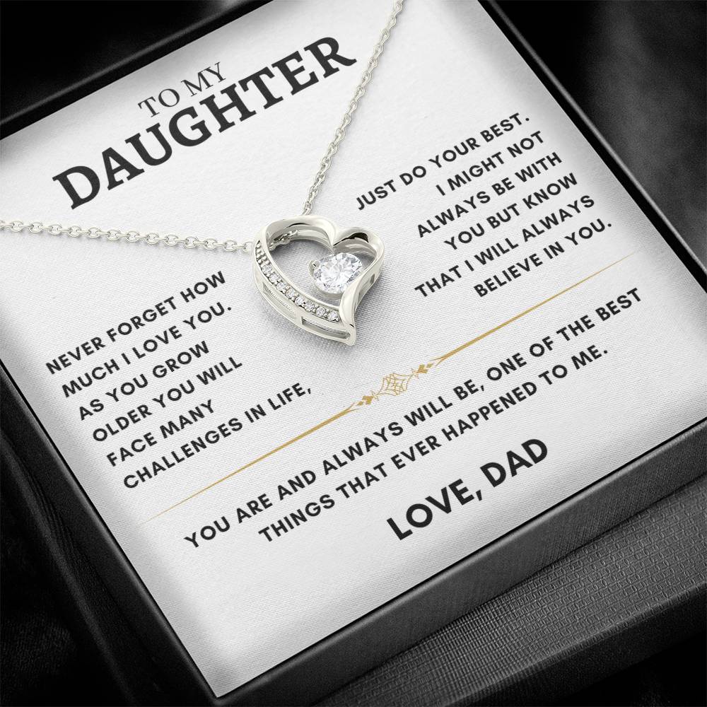 Daughter - Heart Necklace - Dad 2