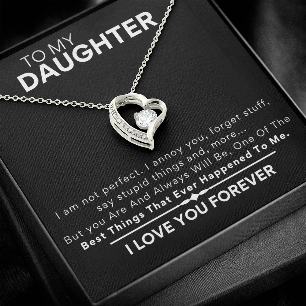 Daughter - Heart Necklace - Dad