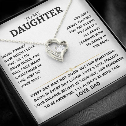 Daughter - Heart Necklace - Dad 4