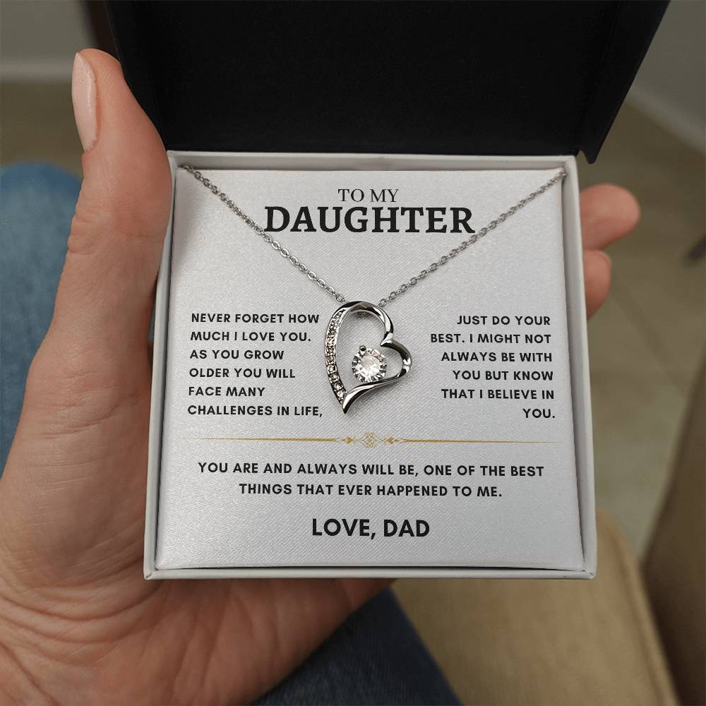 Daughter - Heart Necklace - Dad