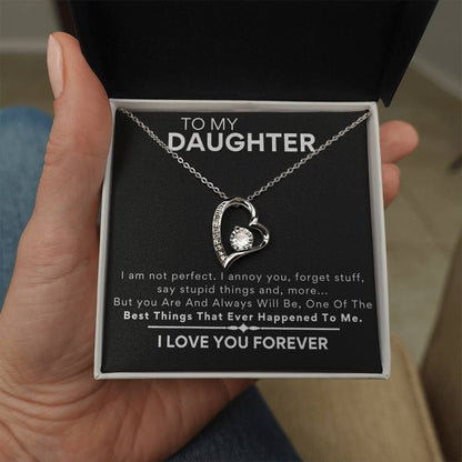 Daughter - Heart Necklace - Dad