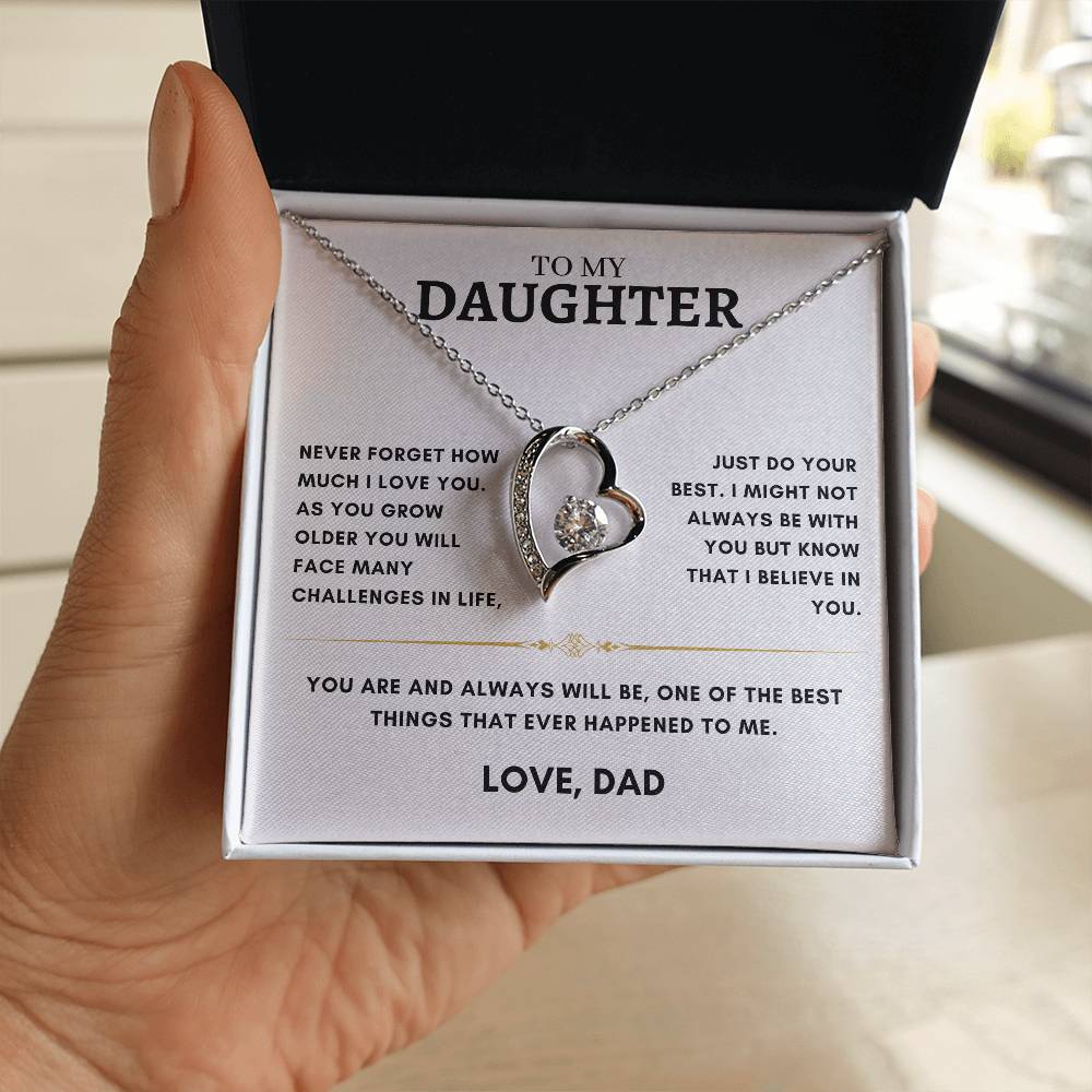 Daughter - Heart Necklace - Dad