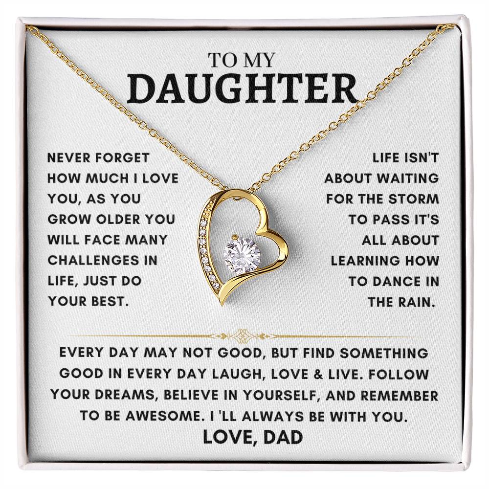 Daughter - Heart Necklace - Dad 4