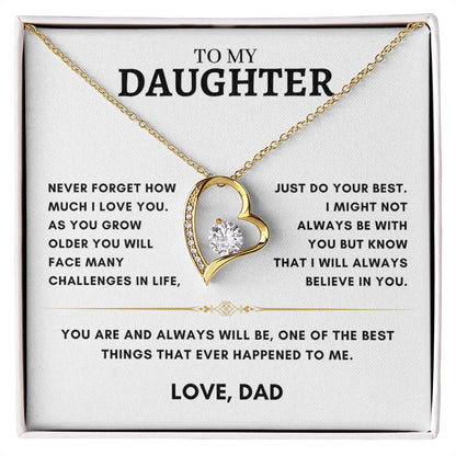 Daughter - Heart Necklace - Dad 2