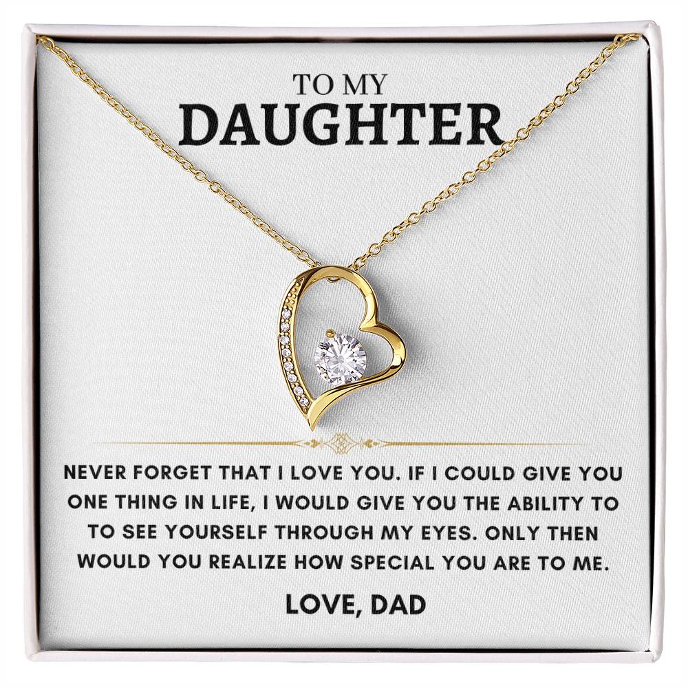 Daughter - Heart Necklace - Dad 6