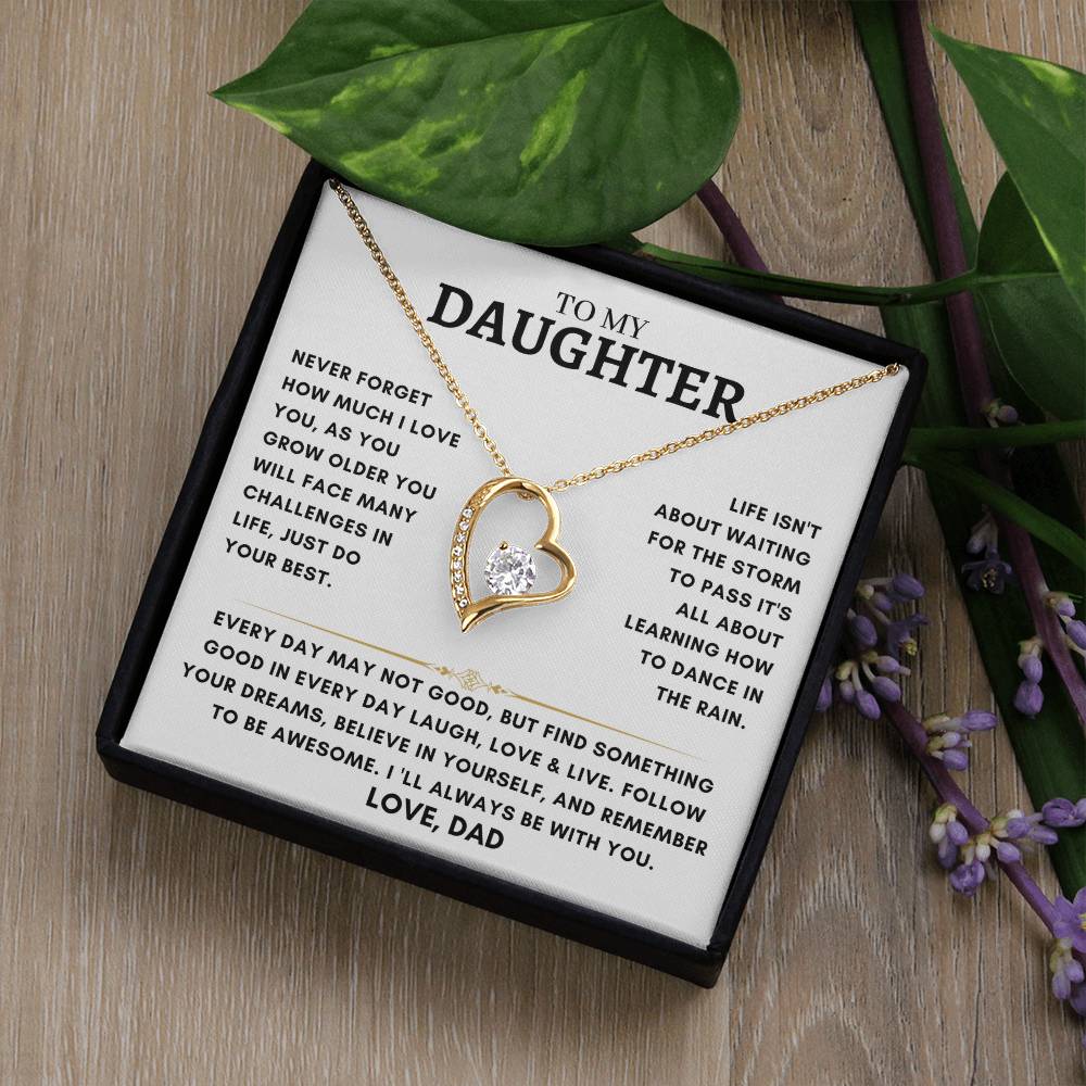 Daughter - Heart Necklace - Dad 4